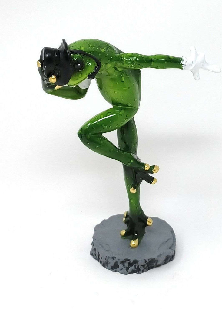 Figurine Frog in Michael Jackson Outfit - Black Hat and White Glove –  Angie's Beach Decor and More
